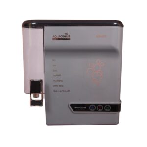 AQUAGENIUS - Smart LED RO Water Purifier - RO + UV + Zinc Copper Alkaline + TDS Controller | 15 LPH Output | 10L Storage - Grey