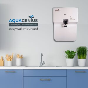 AQUAGENIUS - Vigo + RO Water Purifier - RO + UV + Zinc Copper Alkaline + TDS Controllerler | 15 LPH Output | 10L Storage - White - Image 2