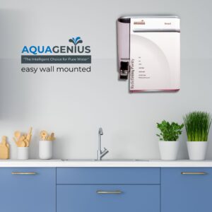 AQUAGENIUS - Smart RO Water Purifier - RO + UV + Zinc Copper Alkaline + TDS Controller | 15 LPH Output | 10L Storage - White - Image 2