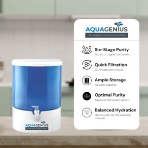 AQUAGENIUS - Dolphin + RO Water Purifier | RO System | 15 LPH Output | 8L Storage - Image 4