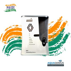 AQUAGENIUS - Smart + RO Water Purifier - RO + UV + Zinc Copper Alkaline + TDS Controller | 15 LPH Output | 10L Storage - White - Image 6