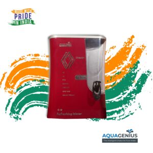 AQUAGENIUS - Smart + RO Water Purifier - RO + UV + Zinc Copper Alkaline + TDS Controller | 15 LPH Output | 10L Storage - Red - Image 6