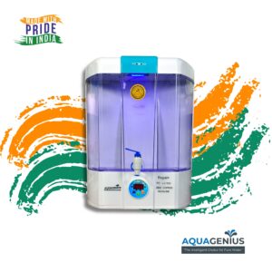 AQUAGENIUS - Royal+ RO Water Purifier - RO + UV + Zinc Copper Alkaline + TDS Controller | 15 LPH Output | 10L Storage - Blue & White - Image 6