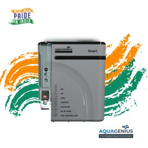 AQUAGENIUS - Smart RO Water Purifier - RO + UV + Zinc Copper Alkaline + TDS Controller | 15 LPH Output | 10L Storage - Grey - Image 6