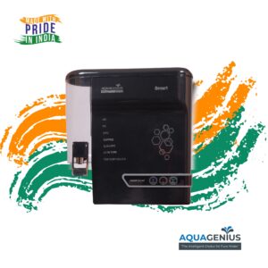 AQUAGENIUS - Smart LED RO Water Purifier - RO + UV + Zinc Copper Alkaline + TDS Controller | 15 LPH Output | 10L Storage - Black - Image 6