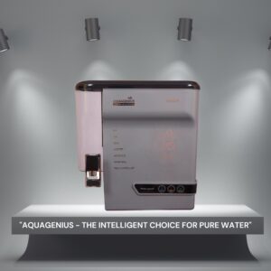 AQUAGENIUS - Smart LED RO Water Purifier - RO + UV + Zinc Copper Alkaline + TDS Controller | 15 LPH Output | 10L Storage - Grey - Image 8