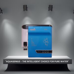 AQUAGENIUS - Smart LED RO Water Purifier - RO + UV + Zinc Copper Alkaline + TDS Controller | 15 LPH Output | 10L Storage - Blue - Image 8