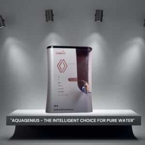 AQUAGENIUS - Smart + RO Water Purifier - RO + UV + Zinc Copper Alkaline + TDS Controller | 15 LPH Output | 10L Storage - Grey - Image 8