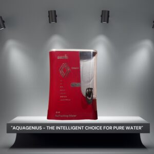 AQUAGENIUS - Smart + RO Water Purifier - RO + UV + Zinc Copper Alkaline + TDS Controller | 15 LPH Output | 10L Storage - Red - Image 8