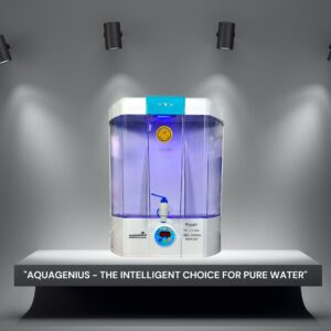 AQUAGENIUS - Royal+ RO Water Purifier - RO + UV + Zinc Copper Alkaline + TDS Controller | 15 LPH Output | 10L Storage - Blue & White - Image 8
