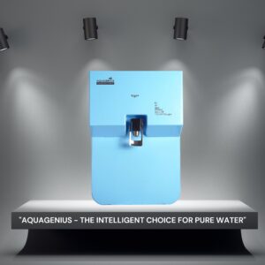 AQUAGENIUS - Vigo + RO Water Purifier - RO + UV + Zinc Copper Alkaline + TDS Controllerler | 15 LPH Output | 10L Storage - Blue - Image 8