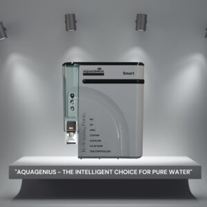AQUAGENIUS - Smart RO Water Purifier - RO + UV + Zinc Copper Alkaline + TDS Controller | 15 LPH Output | 10L Storage - Grey - Image 8