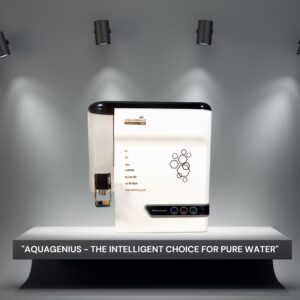 AQUAGENIUS - Smart LED RO Water Purifier - RO + UV + Zinc Copper Alkaline + TDS Controller | 15 LPH Output | 10L Storage - White - Image 8